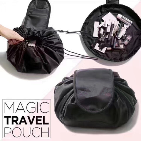 Women Drawstring Cosmetic Bag Fashion Travel Makeup Bag Organizer Make Up Case Storage Pouch