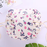 Women Drawstring Cosmetic Bag Fashion Travel Makeup Bag Organizer Make Up Case Storage Pouch