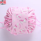 Women Drawstring Cosmetic Bag Fashion Travel Makeup Bag Organizer Make Up Case Storage Pouch