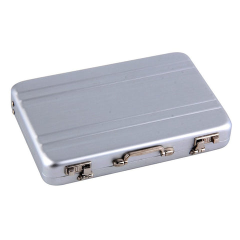 1Pc Cool Aluminum Briefcase Business Card Credit Card Holder Case Box
