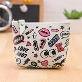 Summer New Leather Coin Purses Small Fresh Casual Pu Coin Wallet Lady Fashion Cute Pattern