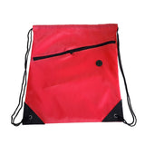 Universal Drawstring Bag Schoolbag Backpack Pe Gym Sports Swim Bag With Zipper