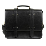 Ecosusi Women Messenger Bags Pu Leather Handbag Vintage Crossbody Satchel Briefcase Bolsas