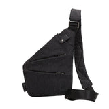 Fashion Canvas Chest Bag Men Simple Single Shoulder Bags For Men Chest Pack Anti Theft Male