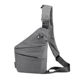 Fashion Canvas Chest Bag Men Simple Single Shoulder Bags For Men Chest Pack Anti Theft Male