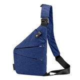 Fashion Canvas Chest Bag Men Simple Single Shoulder Bags For Men Chest Pack Anti Theft Male