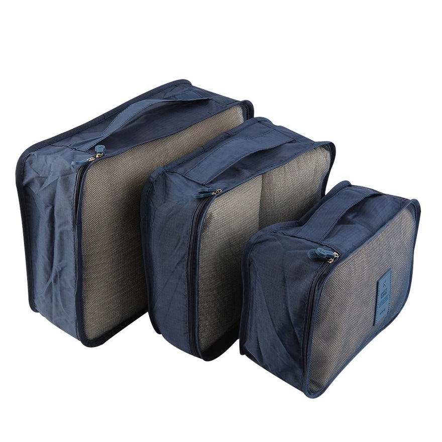 6pcs/Set Waterproof Clothes Storage Bag Packing Cube Travel Luggage Organizer
