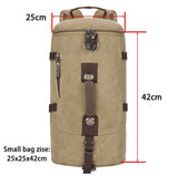 Large Capacity Man Travel Bag Mountaineering Backpack Men Bags Canvas Bucket Shoulder Backpack 012