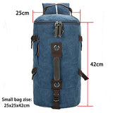 Large Capacity Man Travel Bag Mountaineering Backpack Men Bags Canvas Bucket Shoulder Backpack 012