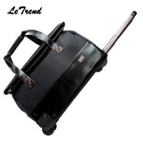 Letrend New Fashion  Waterproof Rolling Luggage Business Travel Bag Checked Luggage Trolley Men