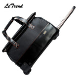 Letrend New Fashion  Waterproof Rolling Luggage Business Travel Bag Checked Luggage Trolley Men