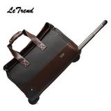 Letrend New Fashion  Waterproof Rolling Luggage Business Travel Bag Checked Luggage Trolley Men