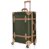 High Quality Suitcase Crocodile Skin Travel Luggage Retro Spinner Pp Pu Meterial Caary On Unisex