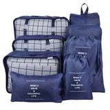 Tailup 8Pcs/Set Travel Storage Bag Set Suitcase Shoes Pouch Clothes Luggage Makeup Organiser For