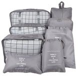 Tailup 8Pcs/Set Travel Storage Bag Set Suitcase Shoes Pouch Clothes Luggage Makeup Organiser For