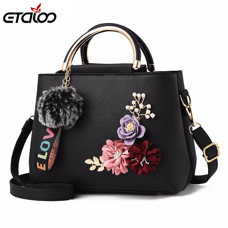 Shop 2018 Flowers Shell Women'S Tote Leat – Luggage Factory