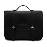 Ecosusi New Women Pu Leather Shoulder Bag Retro Handbag Women 13 Inch Laptop Messenger Bags Vintage