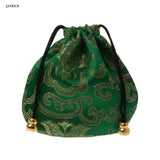 1Pc High Quality Traditional Silk Travel Pouch Classic Chinese Embroidery Jewelry Packaging Bag