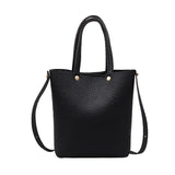 Fashion Women'S Leather Pure Color Shoulder Bags With Corssbody Bag&Handbag