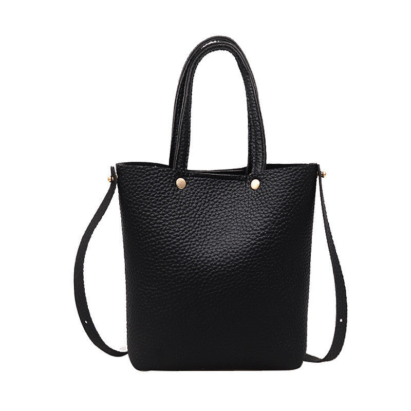 Fashion Women'S Leather Pure Color Shoulder Bags With Corssbody Bag&Handbag