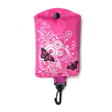 Foldable Shopping Bag Butterfly Flower Oxford Fabric Shoulder Bag Portable Eco-Friendly Grocery