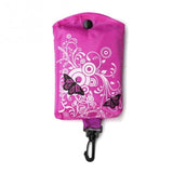 Foldable Shopping Bag Butterfly Flower Oxford Fabric Shoulder Bag Portable Eco-Friendly Grocery