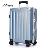 Letrend 24 29 Inch Aluminium Frame Rolling Luggage Spinner Trolley Solid High-Grade Travel Bag