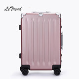 Letrend 24 29 Inch Aluminium Frame Rolling Luggage Spinner Trolley Solid High-Grade Travel Bag