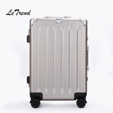 Letrend 24 29 Inch Aluminium Frame Rolling Luggage Spinner Trolley Solid High-Grade Travel Bag