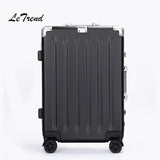 Letrend 24 29 Inch Aluminium Frame Rolling Luggage Spinner Trolley Solid High-Grade Travel Bag