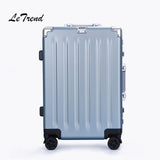 Letrend 24 29 Inch Aluminium Frame Rolling Luggage Spinner Trolley Solid High-Grade Travel Bag