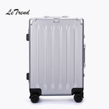 Letrend 24 29 Inch Aluminium Frame Rolling Luggage Spinner Trolley Solid High-Grade Travel Bag