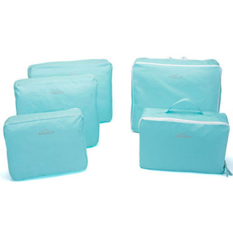 5Pcs Travel Storage Bags Waterproof Clothes Packing Cube Luggage Organizer