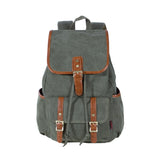Kaukko Vintage Style Multi-Functional Unisex Men Women Canvas Backpack Rucksack Student School