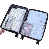 7Pcs/Set New Women Clothes Underwear Storage Bag Travel Shoes Pouch Luggage Organizer Case