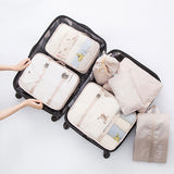 7Pcs/Set New Women Clothes Underwear Storage Bag Travel Shoes Pouch Luggage Organizer Case