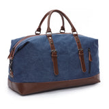 Markroyal Canvas Leather Men Travel Bags Carry On Luggage Bags Men Duffel Bags Handbag Travel