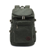 Kaukko Vintage Style Men'S Boys Large Capacity Leisure Canvas Travel Backpack Rucksack Laptop