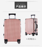 2018 New High-End Aluminum Frame Pc Trolley Case Universal Wheel Men And Women Business Suitcase