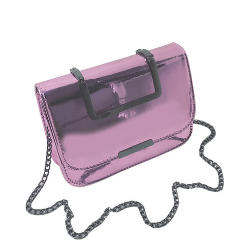 Women'S Fashion Flap Bag Patent Leather Handbag Crossbody Shoulder Bag