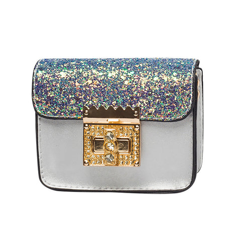 Children Cute Paillette Handbag  Shoulder Bag Mini Messenger Bag