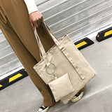 Women'S Fashion Casual Tote Canvas Shoulder Bags&Handbag+Clutch Wallet