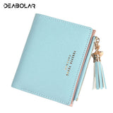 Women Wallet Lovely Short Paragraph Zipper Hasp Purse Small Clutch Fashion Buckle Pu Female Wallets