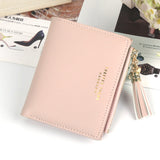 Women Wallet Lovely Short Paragraph Zipper Hasp Purse Small Clutch Fashion Buckle Pu Female Wallets