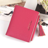 Women Wallet Lovely Short Paragraph Zipper Hasp Purse Small Clutch Fashion Buckle Pu Female Wallets