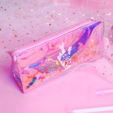 Colorful Stationery Pen Pencil Case Cosmetic Bag Travel Makeup Bag High Capacity