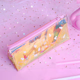 Colorful Stationery Pen Pencil Case Cosmetic Bag Travel Makeup Bag High Capacity