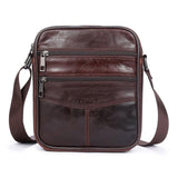 Ograff Small Messenger Bag Men Shoulder Bag Genuine Leather Men Bag Male Crossbody Bags For Men