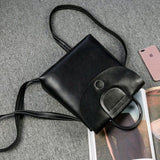 Vintage Genuine Leather Backpack Female Stylish Small Oix Wax Real Leather Bagpack For Girls