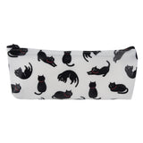 Cats Silicone Gift School Pen Case Cosmetic Makeup Storage Bag Purse